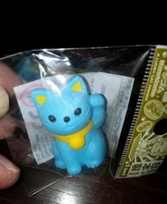 LUCKY CAT ERASER , MADE IN JAPAN. IWAKO, MANEKINEKO