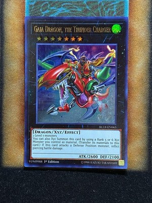 Yugioh Gaia Dragon, The Thunder Charger BLLR-EN065 Ultra Rare 1st Ed NM