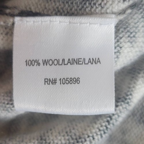 Worth New York Wool Cardigan Black Cream Size Small - Picture 8 of 8