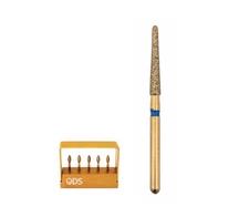 Precision Zirconia Cutting Diamond Bur FG 850-018 Medium Grit, Round End Taper