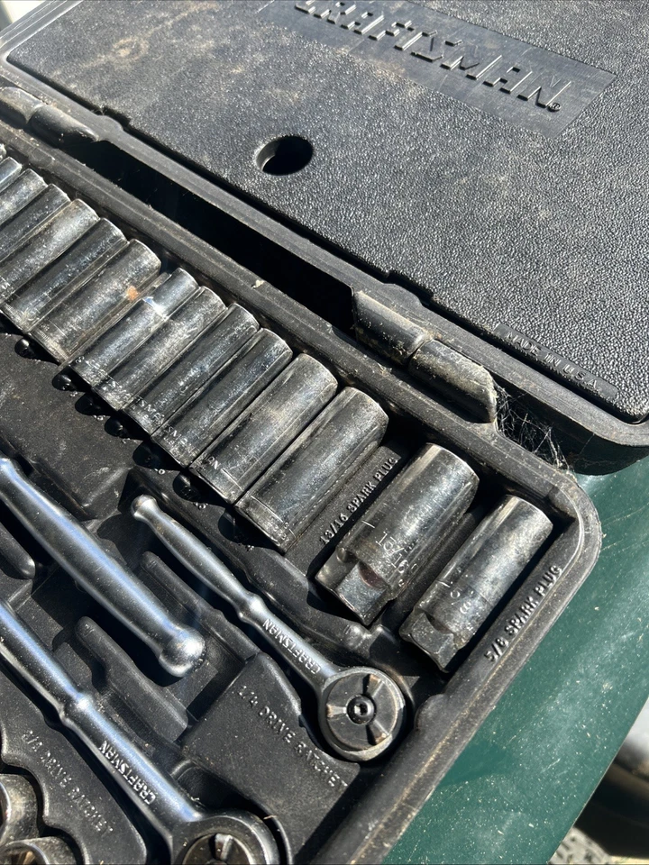 Vintage Craftsman 82 pc Metric & SAE Socket Set 1/4" 3/8" 1/2" Drive USA - Image 4 of 4