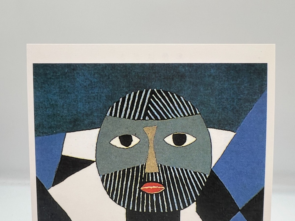 Umetaro Azechi Postcard Holding a Bird 1956 Modern Japanese Art