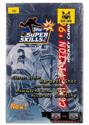 1996 Topps Super Skills Competition Hockey Factory Sealed Box 20 Packs