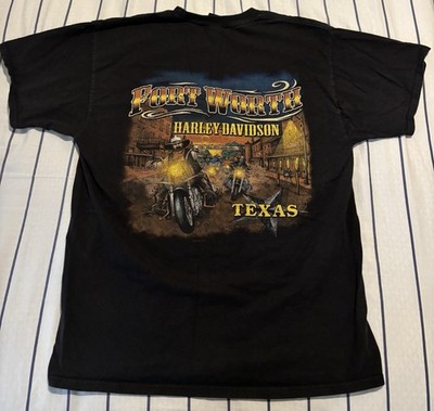 Harley Davidson Fort Worth Texas T-Shirt Black Mens Large | eBay