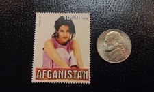 Kim Delaney Army Wives NYPD Blue 1999 Afganistan AFA Perforated Stamp RARE
