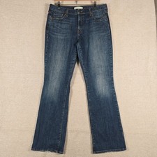 Levis 515 Bootcut Jeans Womens 14 L/C Blue Denim Mid Rise Flap Pocket 34x33