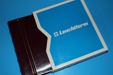 Lighthouse Classic Vario 4 Ring binder w 21 pages Burgundy BlueLakeStamps SUPER