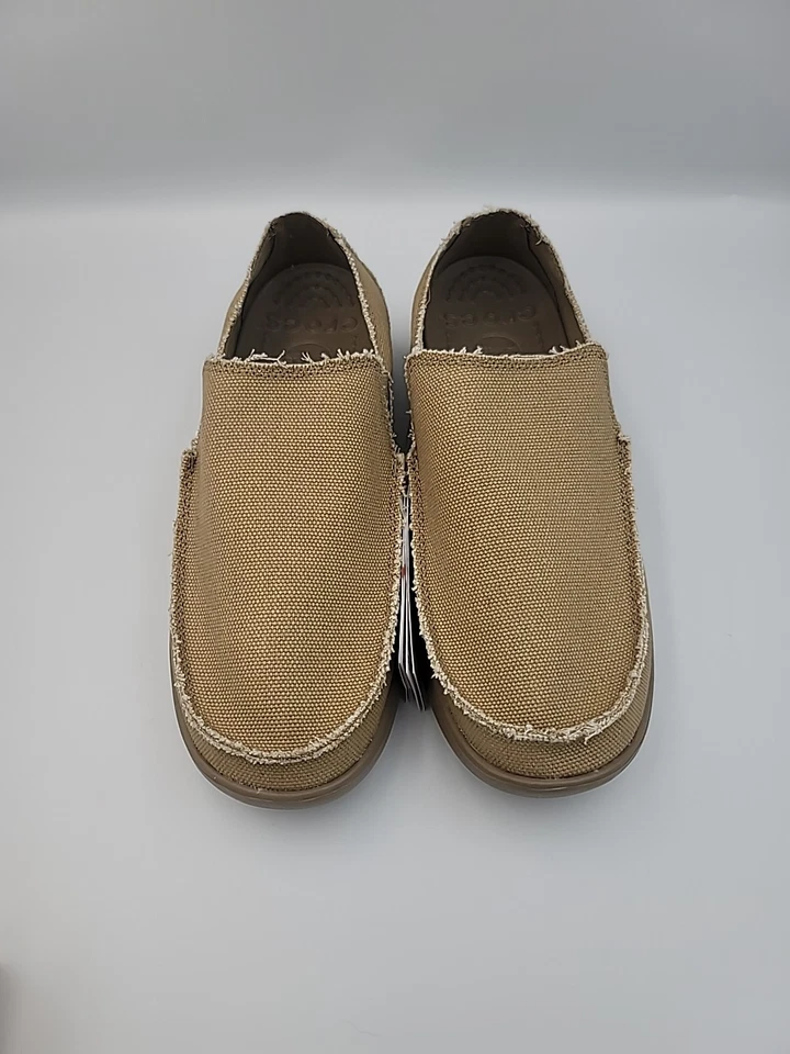 Zapatos sin cordones Crocs Santa Cruz para hombre mocasín tostado talla 9 cómodos informales nuevos sin caja tiene etiqueta Foto 4 de 4
