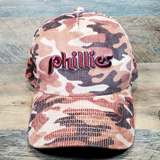Philadelphia Phillies New Era 9FORTY Camouflage Corduroy Snapback Hat Cap NEW
