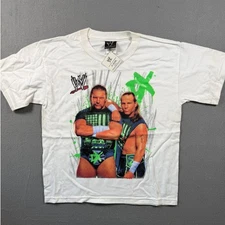 WWE Vintage DX Youth T-Shirt – Triple H & Shawn Michaels | Size 6–8 | White 