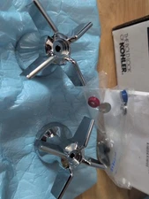 KOHLER 16012-3-CP Triton Cross Handles for Widespread Base Faucet, Chrome