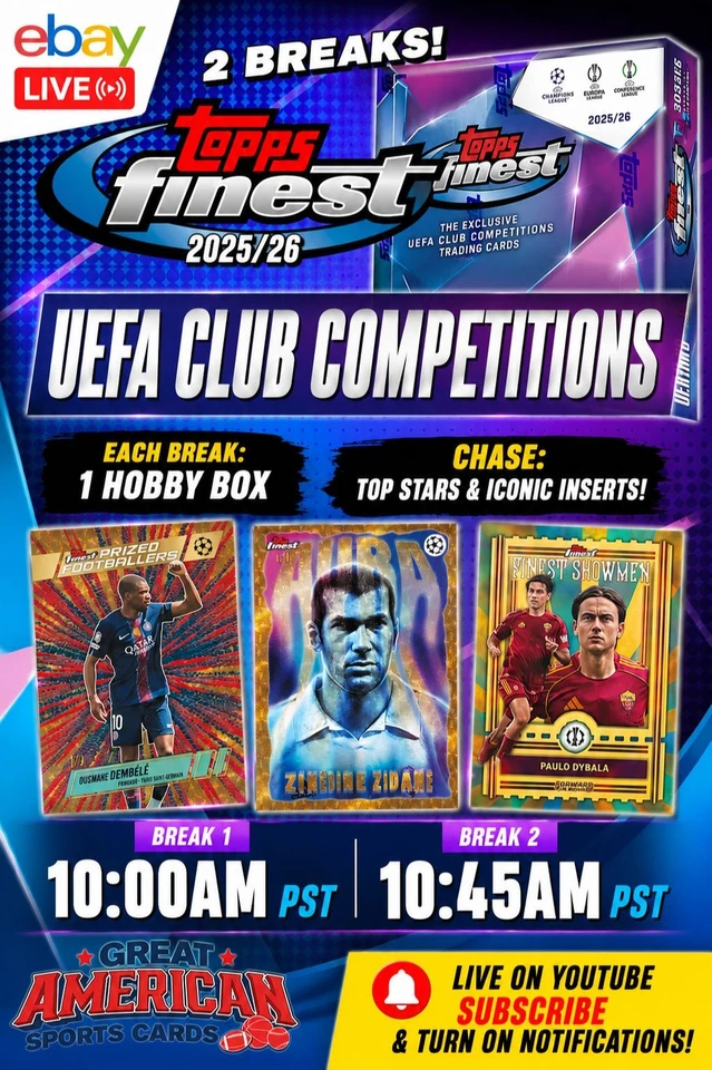 7-14-26 25/26 Topps Finest UEFA Club #993 and 994