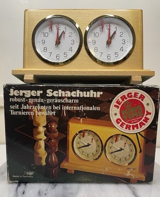 Vintage German Mechanical Chess Clock (Jerger Schachuhr) w