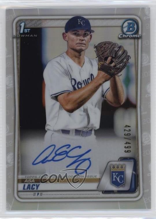 2020 Bowman Draft Chrome Picks Refractor 429/499 Asa Lacy #CDA-AL Auto 0g4