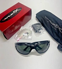 NOS Pre 2005 Wiley-X XL-1 Safety Shooting Glasses - Smoke Green / Clear Lenses