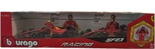 Burago SF-23 Formula Racing F1 Ferrari 1:24 Scale Diecast Car 2 Cars