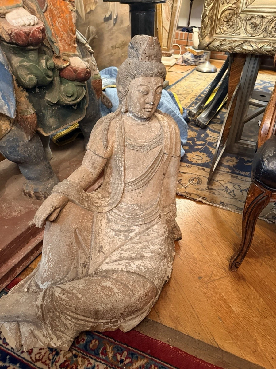 中式木雕在中国风雕像、雕像| eBay