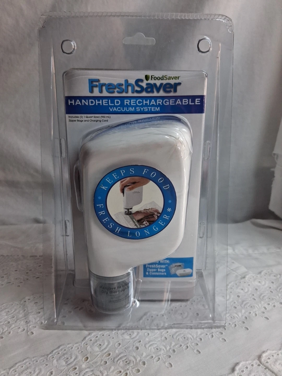 FoodSaver FreshSaver Handheld Rechargeable Vacuum System - NEW & FACTORY SEALED!