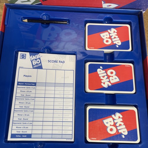 SKIP-BO DELUXE Card Game Ultimate Sequencing Board Game 2001 - Complete - Picture 9 of 10