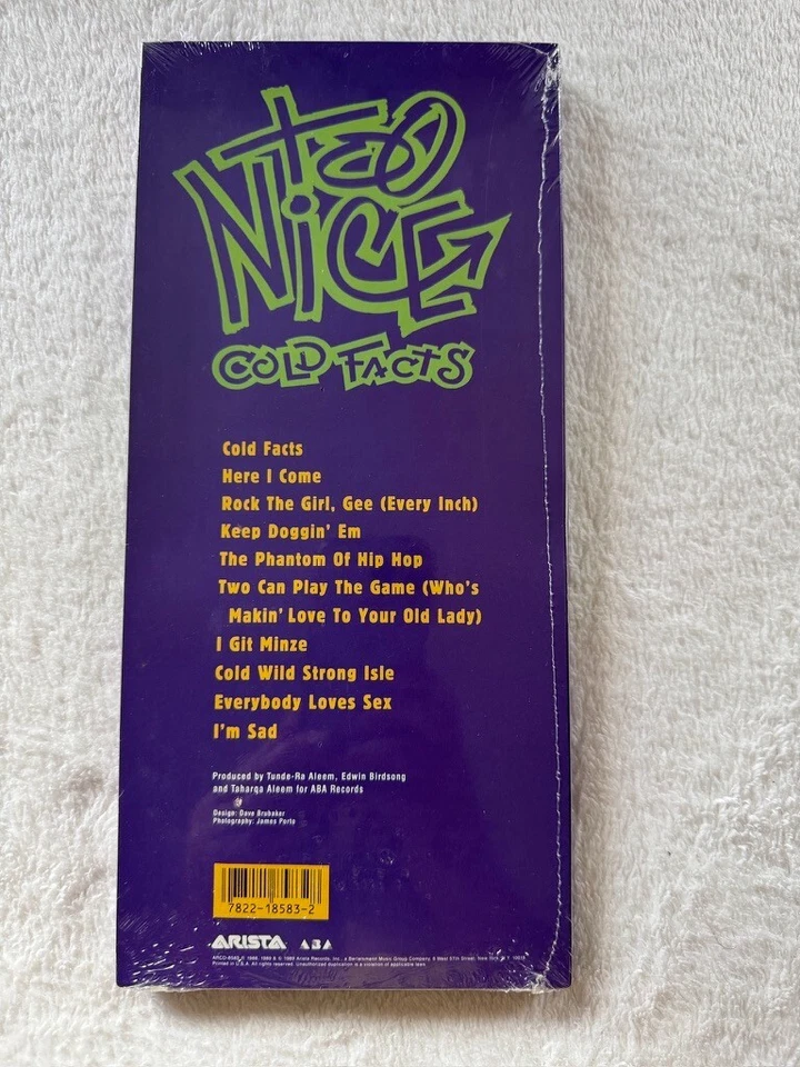 TOO NICE SEALED LONGBOX CD COLD FACTS BIG PROMO HYPE STICKER I GIT MINZE XPLICIT Foto 3 de 4