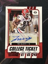 2021 Panini Contenders Draft College Ticket Rookie #299 Tre' McKitty RC Auto Red