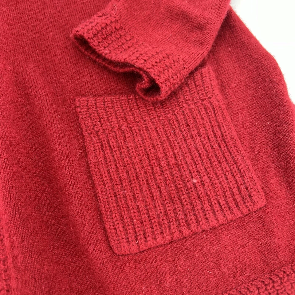 Suéter Neiman Marcus 100 % rojo cachemir talla XS Foto 2 de 4