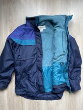 Vintage Columbia Jacket Women's Medium Blue Boulder Ridge Full Zip Fleece Liner