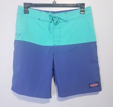 Vineyard Vines Swim Trunks Board Shorts Two-Tone Mens Size 32 Teal Blue