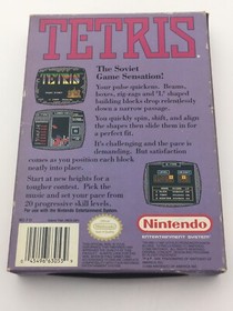 Nintendo NES Video Game - Tetris - COMPLETE w/ box, game, game sleeve & manual