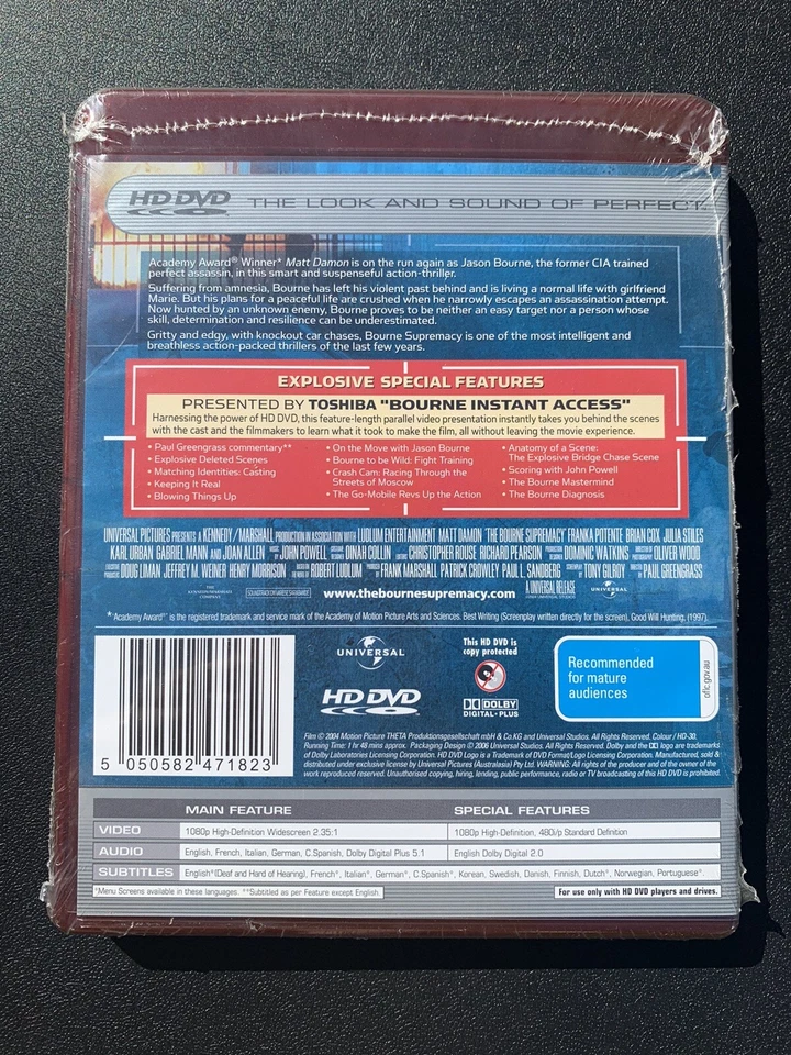 The Bourne Supremacy - HD DVD - SEALED - Image 2 of 2