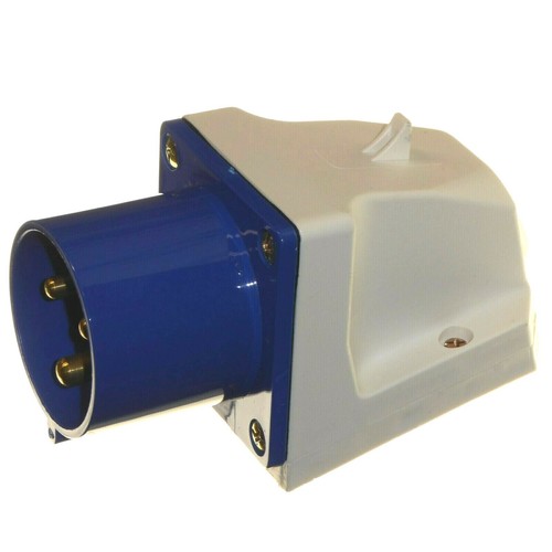32A 3 Pin Plug Socket Coupler IP44 2P+E 32 Amp 230v 240v Welder Workshop Garage - Picture 6 of 11