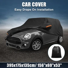 Waterproof 210D-PU Oxford Car Cover for Mini Cooper 2 Door 2002-2021 Door Zipper