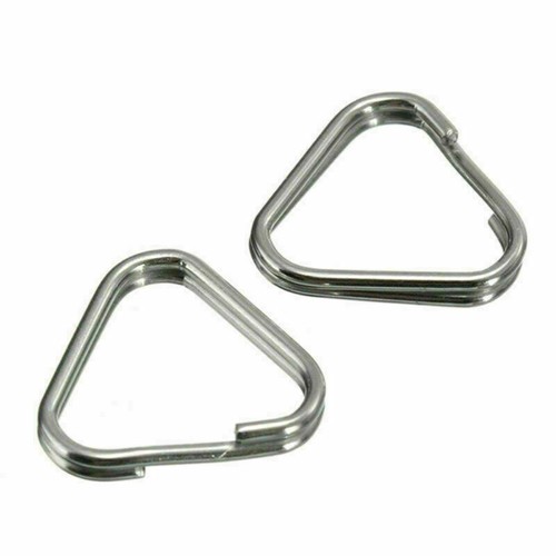 20/50pcs Metal Triangle Rings Split Camera Strap Hook Replacement Parts - Picture 4 of 10