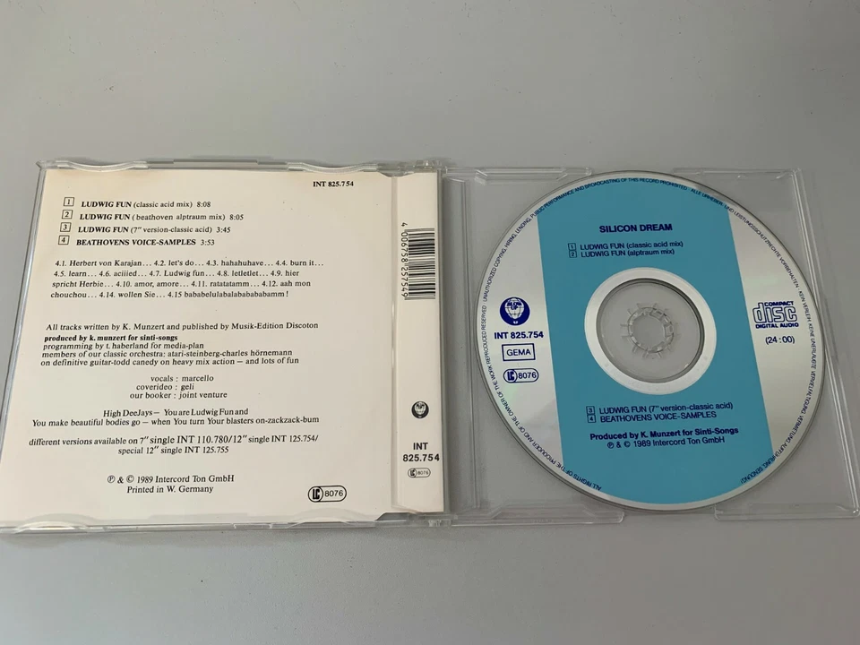 Silicon Dream ‎– Ludwig Fun (Classic Acid Mix) -  Maxi CD Single © 1989 - Bild 2 von 2
