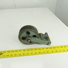 Lipe Rollway 4-Groove 7/32" Wire Rope Pulley Cable Block 5-1/2" OD