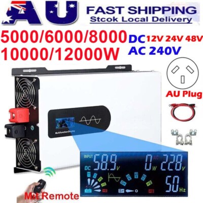5000W 8000W 6000W 10000W 12000W Pure Sine Wave Inverter 12V 24V 48V to ...