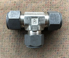 5/8 Tube x 5/8 MNPT x 5/8 Tube 316ss Tee Fitting Parker CPI 10-10-10 JBZ-SS