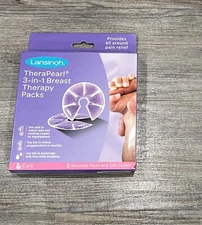 Lansinoh TheraPearl 3-in-1 Breast Therapy 2 Reusable Packs