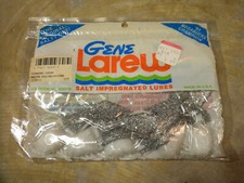 VINTAGE Gene Larew Salt Impregnated Diamond Chunk Lure White Silver OPEN 5 Count