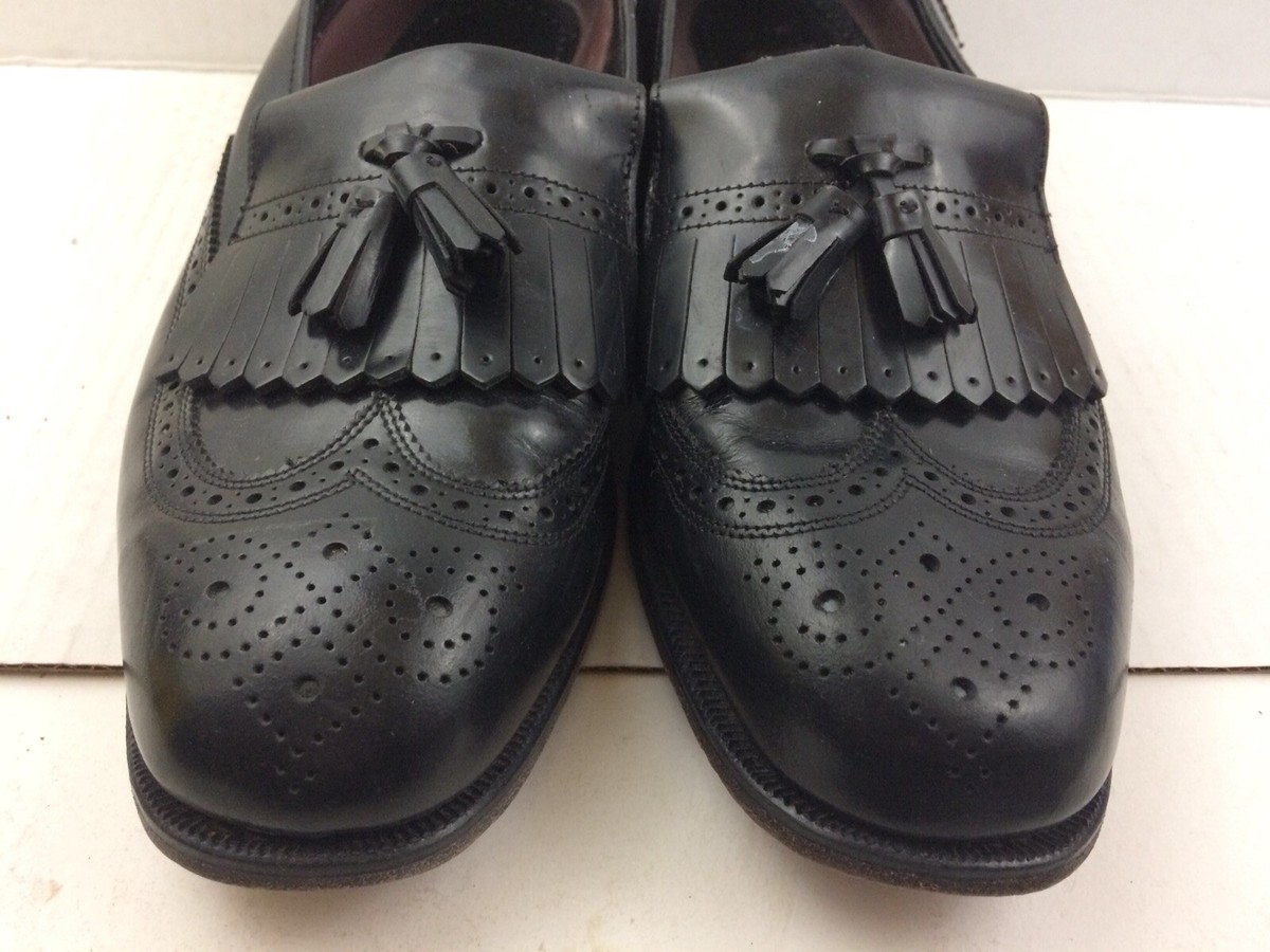 Florsheim Mens 9.5 D Black Leather Tassel Loafers Dress Shoes Slip On 18498 Amazon.com | Florsheim Pisa Moc Toe Tassel Loafer Men main image 3