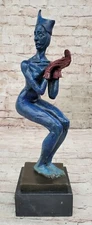 Court Jester Harlequin Bronze Sculpture Vintage Art Deco Patina Collectible