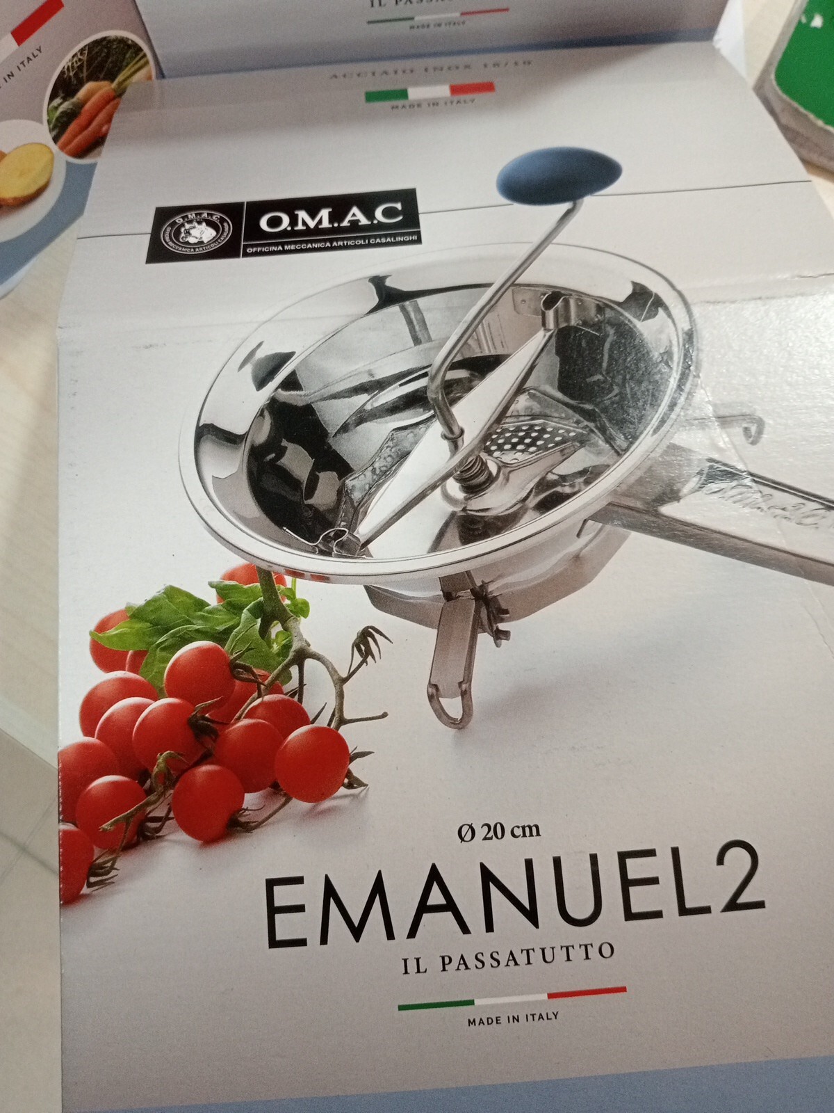 PASSAPOMODORO PASSAVERDURE PASSATUTTO MANUALE Ø 20 cm EMANUEL 2 MADE IN ITALY