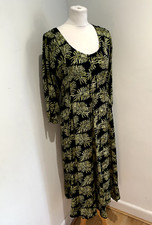 IBU INDAH midi A line dress S M VGC Bali floral print tie back maxi