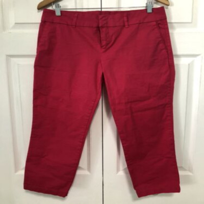 Kut From The Kloth Womens Pants Sz 8 Pink Fuchsia Cropped Slacks Cut 118089 