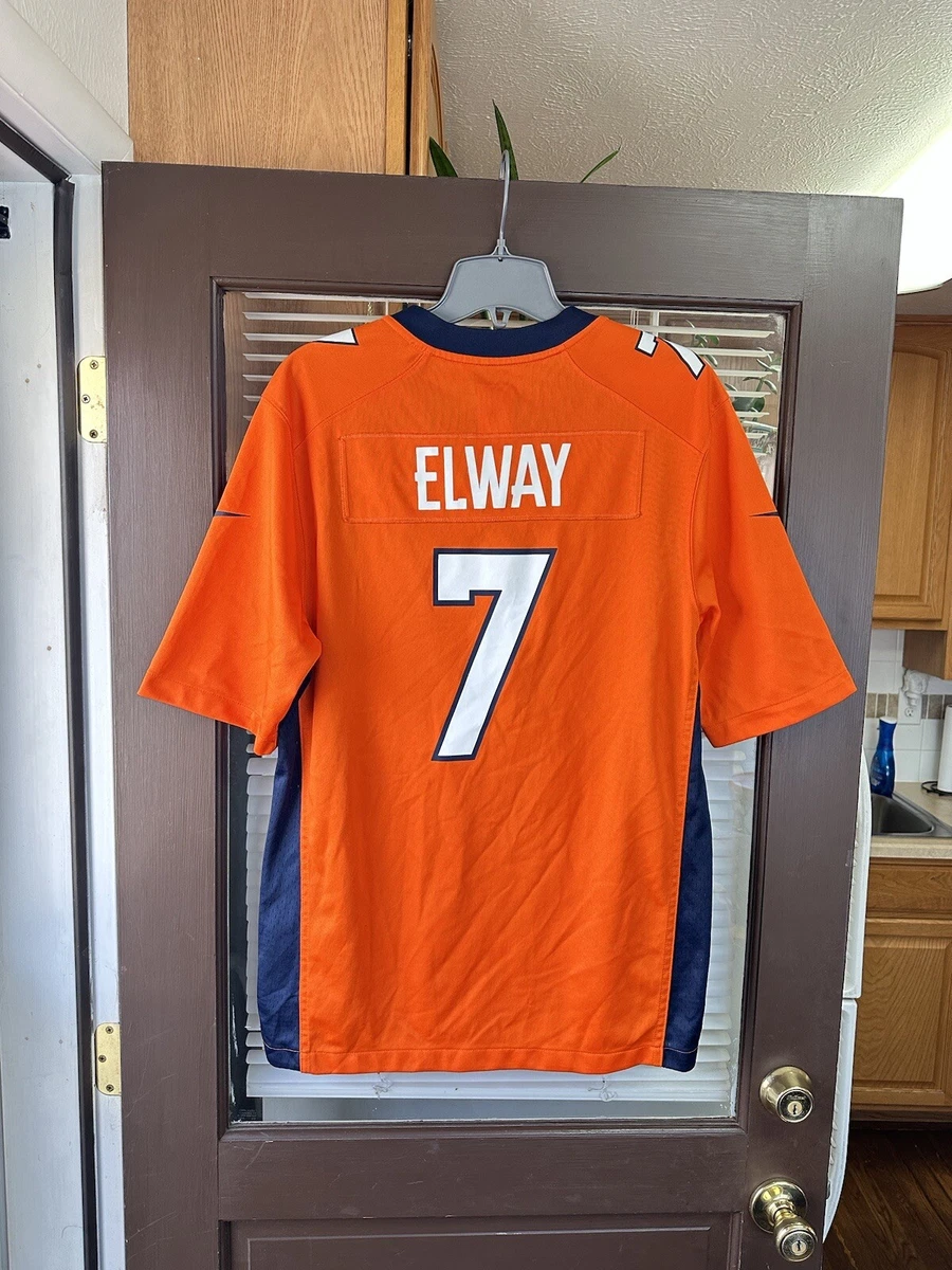 Nike Denver Broncos No7 John Elway White Youth Stitched NFL Game Event Jersey