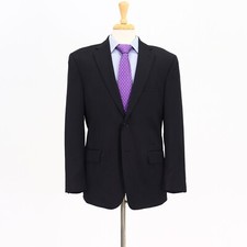 Jos. A. Bank 41R Gray Sport Coat Blazer Jacket Solid 2B Wool