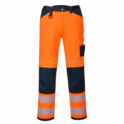 Portwest PW340 PW3 Hi-Vis Work Trousers Durable Multi Pocket Safety Workwear - 第 7/14 張圖片