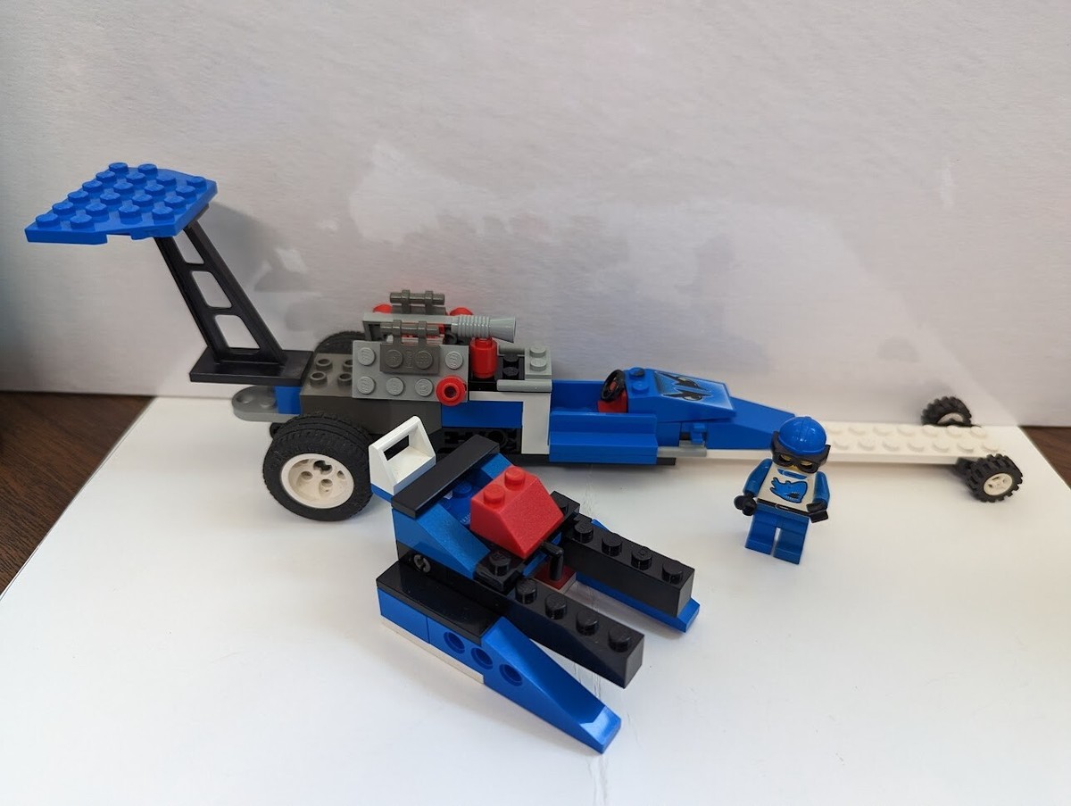 Lego 6714 Speed Dragster Race Car w/ Motor and minifig fig vintage