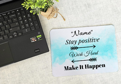 Personalisiertes positives Zitat Mausmatte Mauspad PC Computer Gaming Geburtstag 20X28