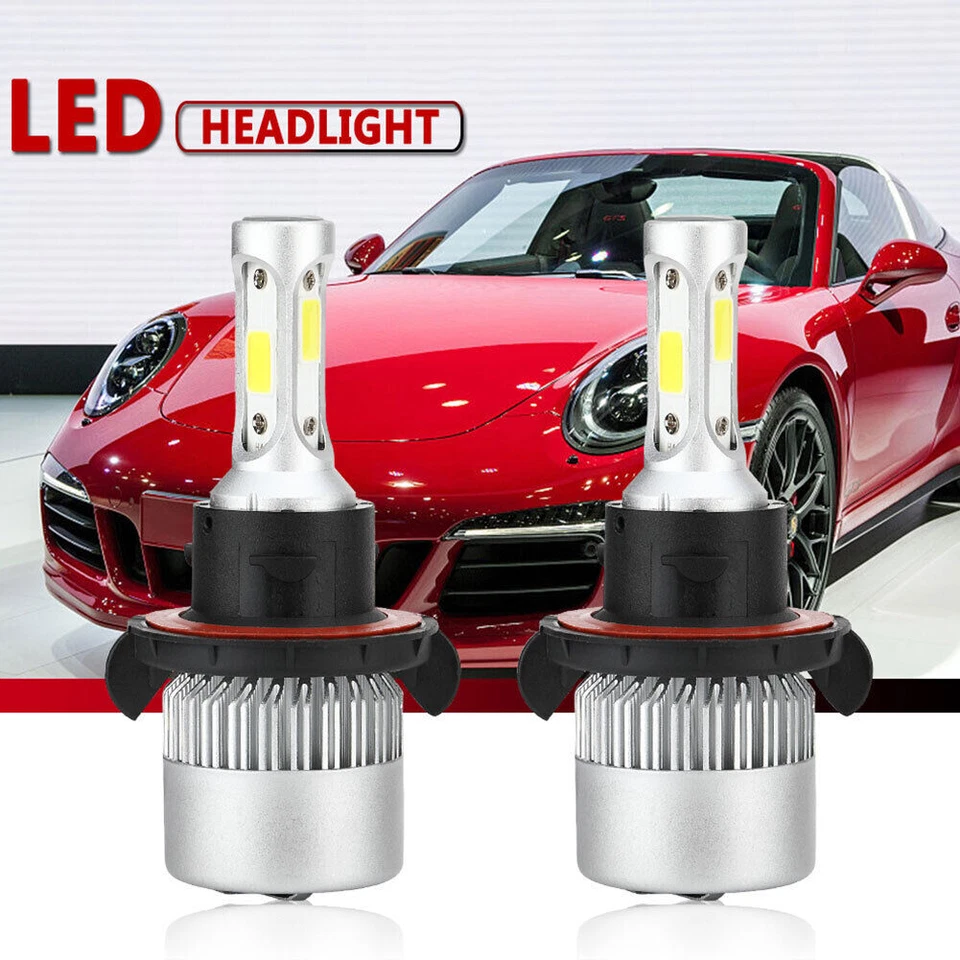 Farol de LED 6X Hi/Lo + lâmpadas de neblina + lâmpada de giro para 2004-2013 2014 Ford F150 - Imagem 4 de 4